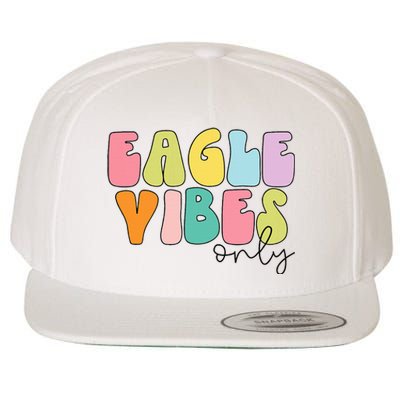 Eagles School Sports Fan Team Spirit Wool Snapback Cap