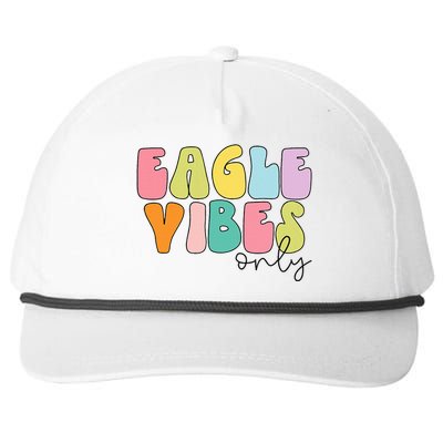 Eagles School Sports Fan Team Spirit Snapback Five-Panel Rope Hat