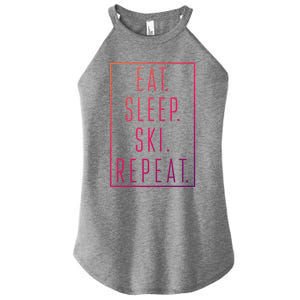 Eat Sleep Ski Repeat Funny Gift Women's Perfect Tri Rocker Tank