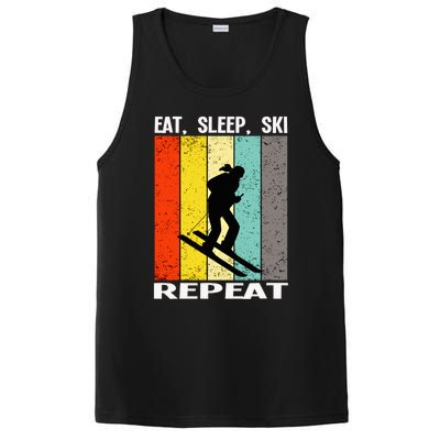 Eat Sleep Ski Repeat Ski Gift PosiCharge Competitor Tank