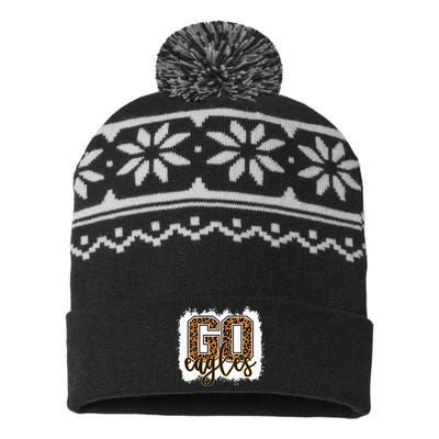 Eagles School Sports Fan Team Spirit USA-Made Snowflake Beanie