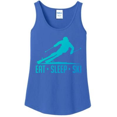 Eat Sleep Ski Skiing Skier Snow Winter Vacation Gift Great Gift Ladies Essential Tank