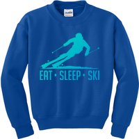 Eat Sleep Ski Skiing Skier Snow Winter Vacation Gift Great Gift Kids Sweatshirt