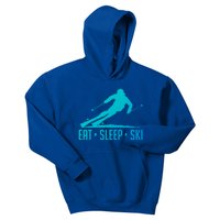 Eat Sleep Ski Skiing Skier Snow Winter Vacation Gift Great Gift Kids Hoodie