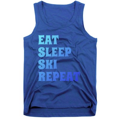 Eat Sleep Ski Repeat Cool Winter Sport Ski Lover Gift Great Gift Tank Top