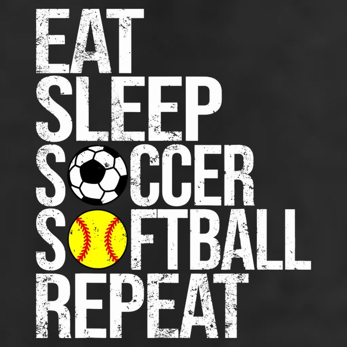 Eat Sleep Soccer Softball Repeat Funny Ball Adult Drive Performance Visor