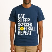 Eat Sleep Soccer Softball Repeat Funny Ball Tall T-Shirt