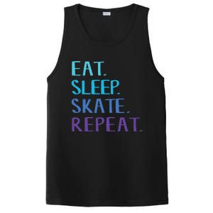 Eat Sleep Skate Repeat Ice Or Roller Skating PosiCharge Competitor Tank