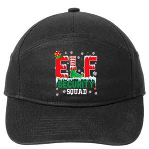 Elf Security Squad Christmas Elf Matching Family Lover 7-Panel Snapback Hat