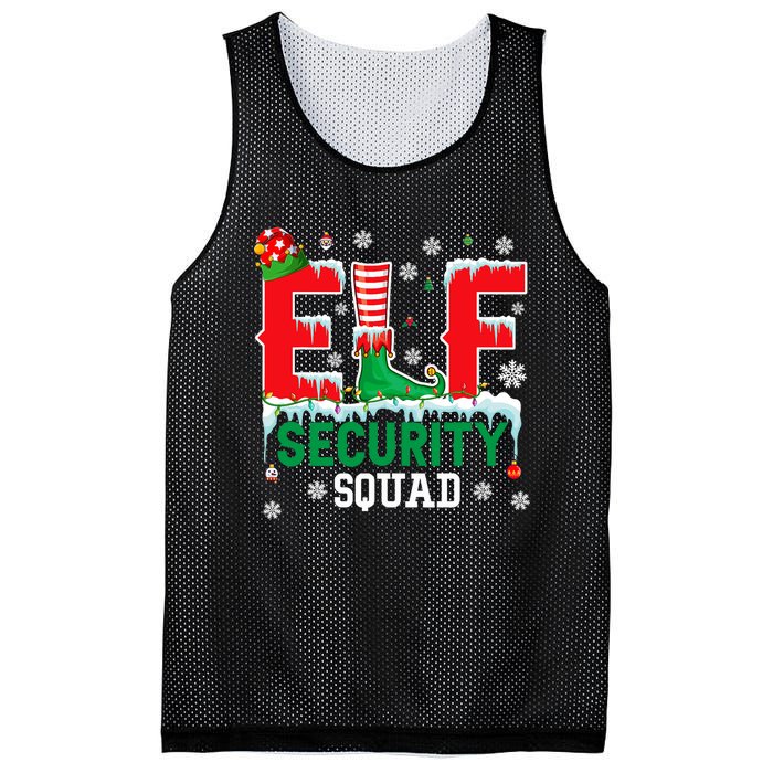 Elf Security Squad Christmas Elf Matching Family Lover Mesh Reversible Basketball Jersey Tank