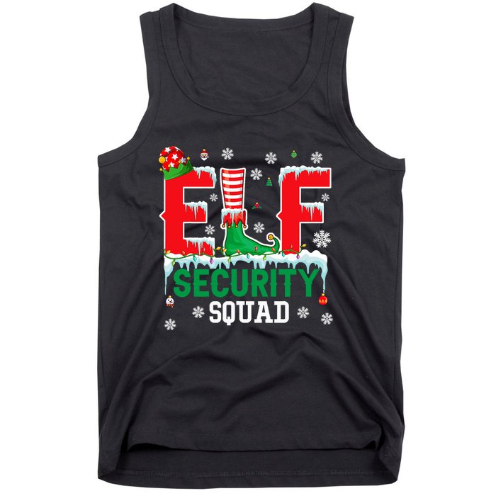 Elf Security Squad Christmas Elf Matching Family Lover Tank Top