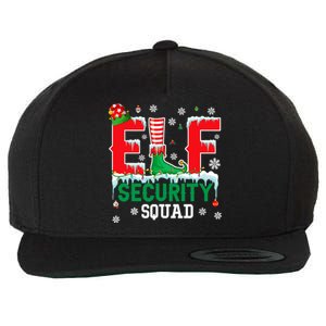 Elf Security Squad Christmas Elf Matching Family Lover Wool Snapback Cap