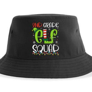 Elf Squad Second Grade Teacher Christmas 2nd Grade Teacher Sustainable Bucket Hat