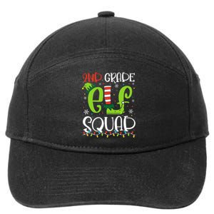 Elf Squad Second Grade Teacher Christmas 2nd Grade Teacher 7-Panel Snapback Hat