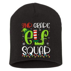 Elf Squad Second Grade Teacher Christmas 2nd Grade Teacher Short Acrylic Beanie