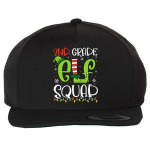 Elf Squad Second Grade Teacher Christmas 2nd Grade Teacher Wool Snapback Cap