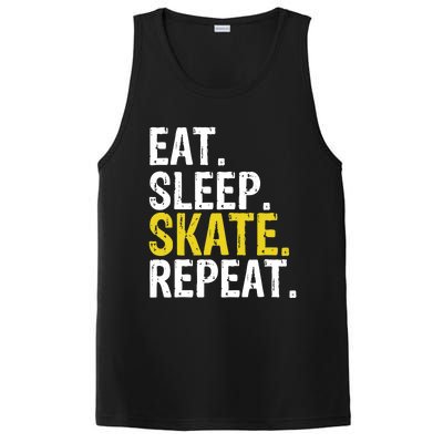 Eat Sleep Skate Repeat Gift Ice Skating PosiCharge Competitor Tank