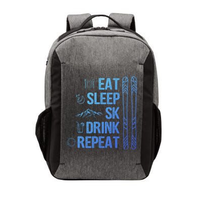 Eat Sleep Ski Ski Area Slopes Call Winter Sports Gift Vector Backpack