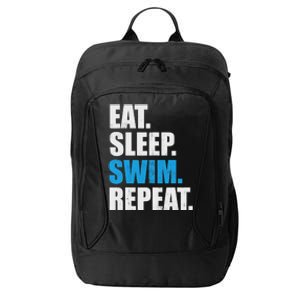 Eat Sleep Swim Repeat City Backpack