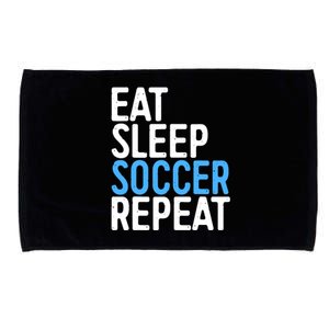 Eat Sleep Soccer Repeat Microfiber Hand Towel