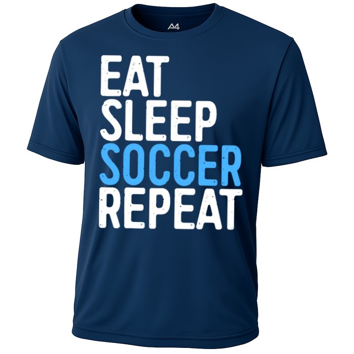 Eat Sleep Soccer Repeat Cooling Performance Crew T-Shirt