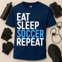 Eat Sleep Soccer Repeat Cooling Performance Crew T-Shirt