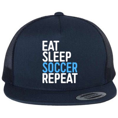 Eat Sleep Soccer Repeat Flatbill Hat