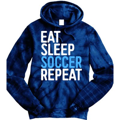 Eat Sleep Soccer Repeat Tie Dye Hoodie