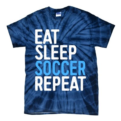 Eat Sleep Soccer Repeat Tie-Dye T-Shirt
