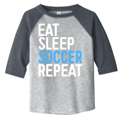 Eat Sleep Soccer Repeat Toddler Fine Jersey T-Shirt