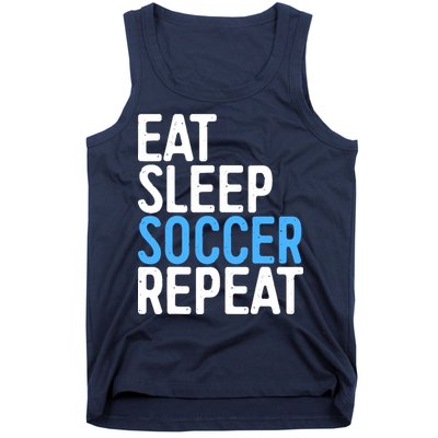 Eat Sleep Soccer Repeat Tank Top