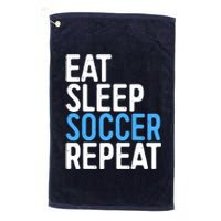 Eat Sleep Soccer Repeat Platinum Collection Golf Towel