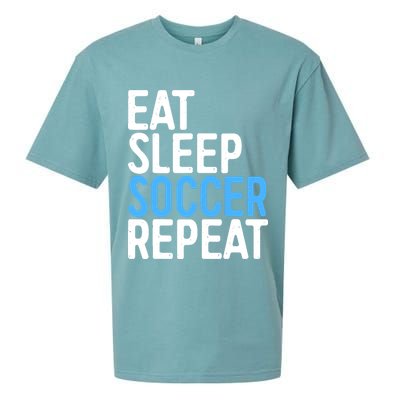 Eat Sleep Soccer Repeat Sueded Cloud Jersey T-Shirt
