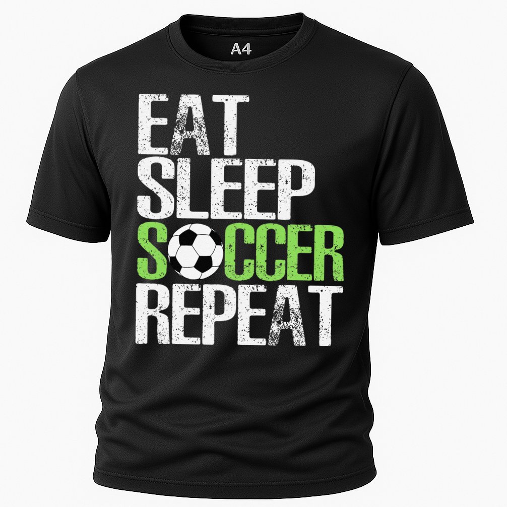 Eat Sleep Soccer Repeat Cool Sport Player Gift Cooling Performance Crew T-Shirt