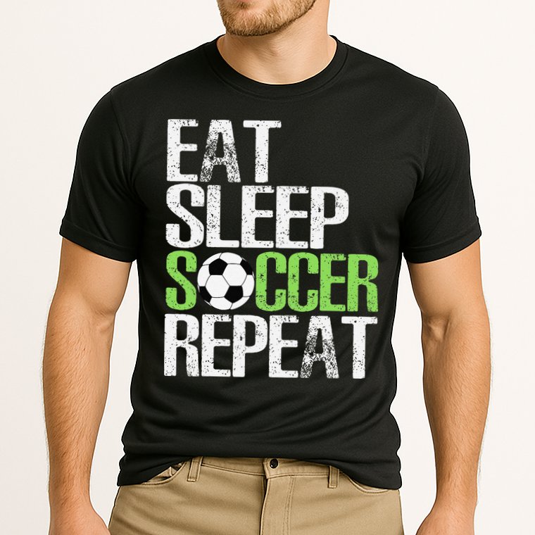 Eat Sleep Soccer Repeat Cool Sport Player Gift Cooling Performance Crew T-Shirt