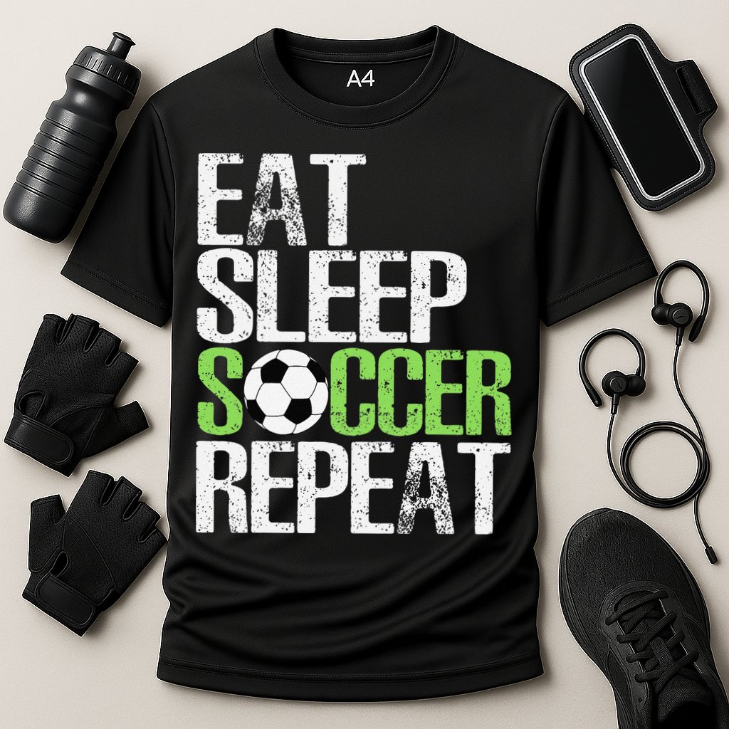Eat Sleep Soccer Repeat Cool Sport Player Gift Cooling Performance Crew T-Shirt