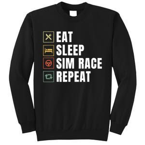 Eat Sleep Sim Race Repeat Sim Racer Sweatshirt