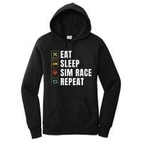 Eat Sleep Sim Race Repeat Sim Racer Women's Pullover Hoodie