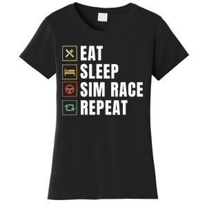 Eat Sleep Sim Race Repeat Sim Racer Women's T-Shirt