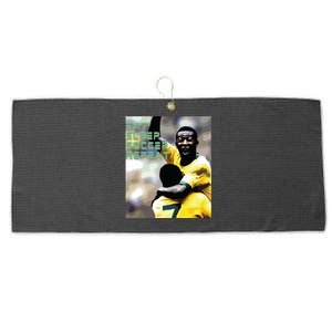 Eat Sleep Soccer Repeat Large Microfiber Waffle Golf Towel