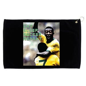 Eat Sleep Soccer Repeat Grommeted Golf Towel