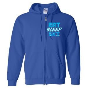 Eat Sleep Ski Funny Quote Skiing Cool Gift Great Gift Full Zip Hoodie