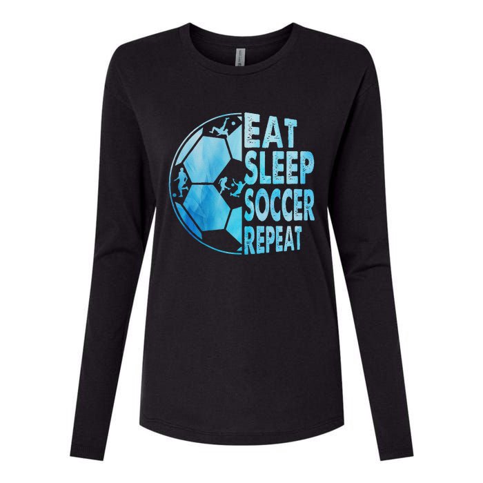 Eat Sleep Soccer Repeat Gift Womens Cotton Relaxed Long Sleeve T-Shirt