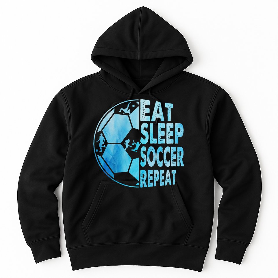 Eat Sleep Soccer Repeat Gift Hoodie