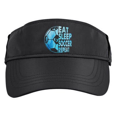 Eat Sleep Soccer Repeat Gift Adult Drive Performance Visor