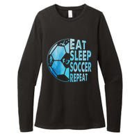 Eat Sleep Soccer Repeat Gift Womens CVC Long Sleeve Shirt