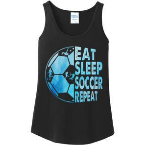 Eat Sleep Soccer Repeat Gift Ladies Essential Tank