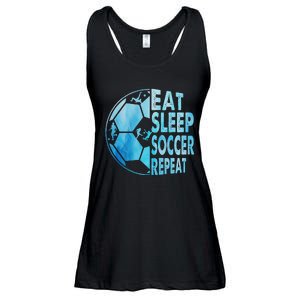 Eat Sleep Soccer Repeat Gift Ladies Essential Flowy Tank