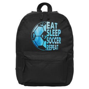 Eat Sleep Soccer Repeat Gift 16 in Basic Backpack