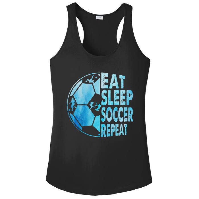 Eat Sleep Soccer Repeat Gift Ladies PosiCharge Competitor Racerback Tank